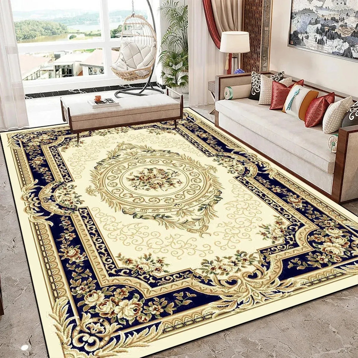 Alfombra VIKAMA Vintage Borgoña