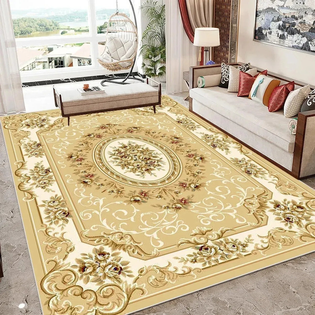 Alfombra VIKAMA Vintage Borgoña