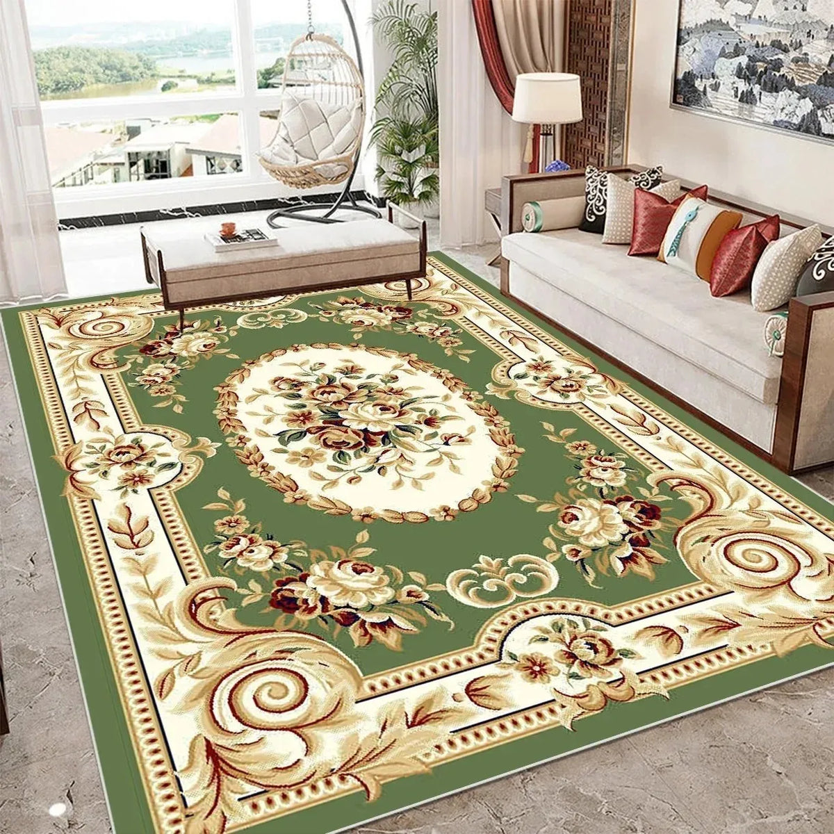 Alfombra VIKAMA Vintage Borgoña